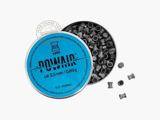 POWAIR - Balas Planas 5,5mm - 2 x 250