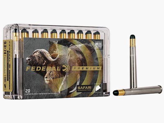 Federal Premium Safari Woodleigh Hydro Solid 9,3x74 R 286GR 20 Patronen
