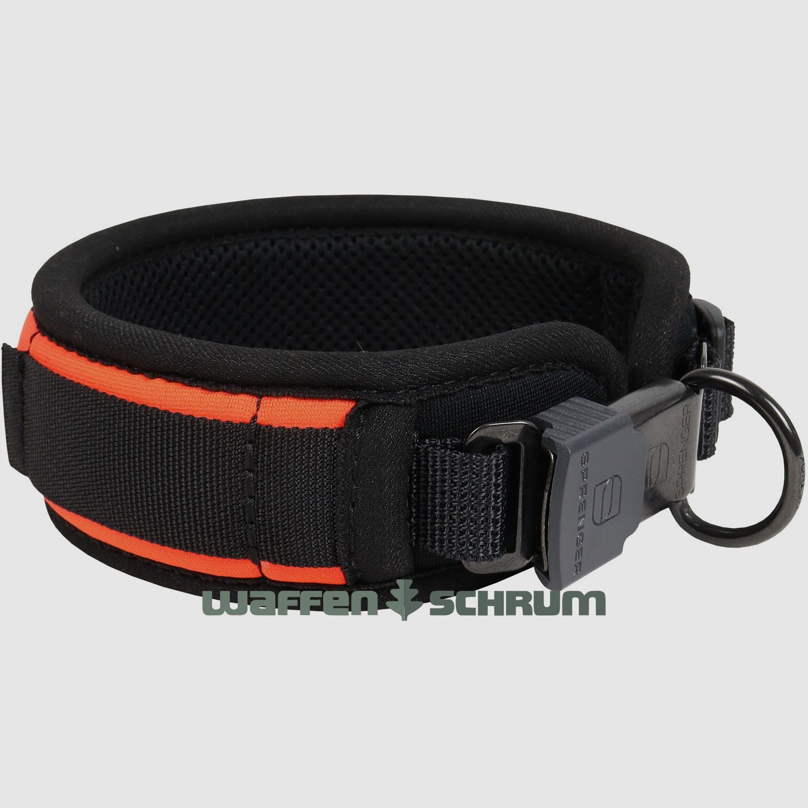 AKAH Neopren Halsung  Comfort Plus - Signalorange Kunststoff-Schnellverschluss
