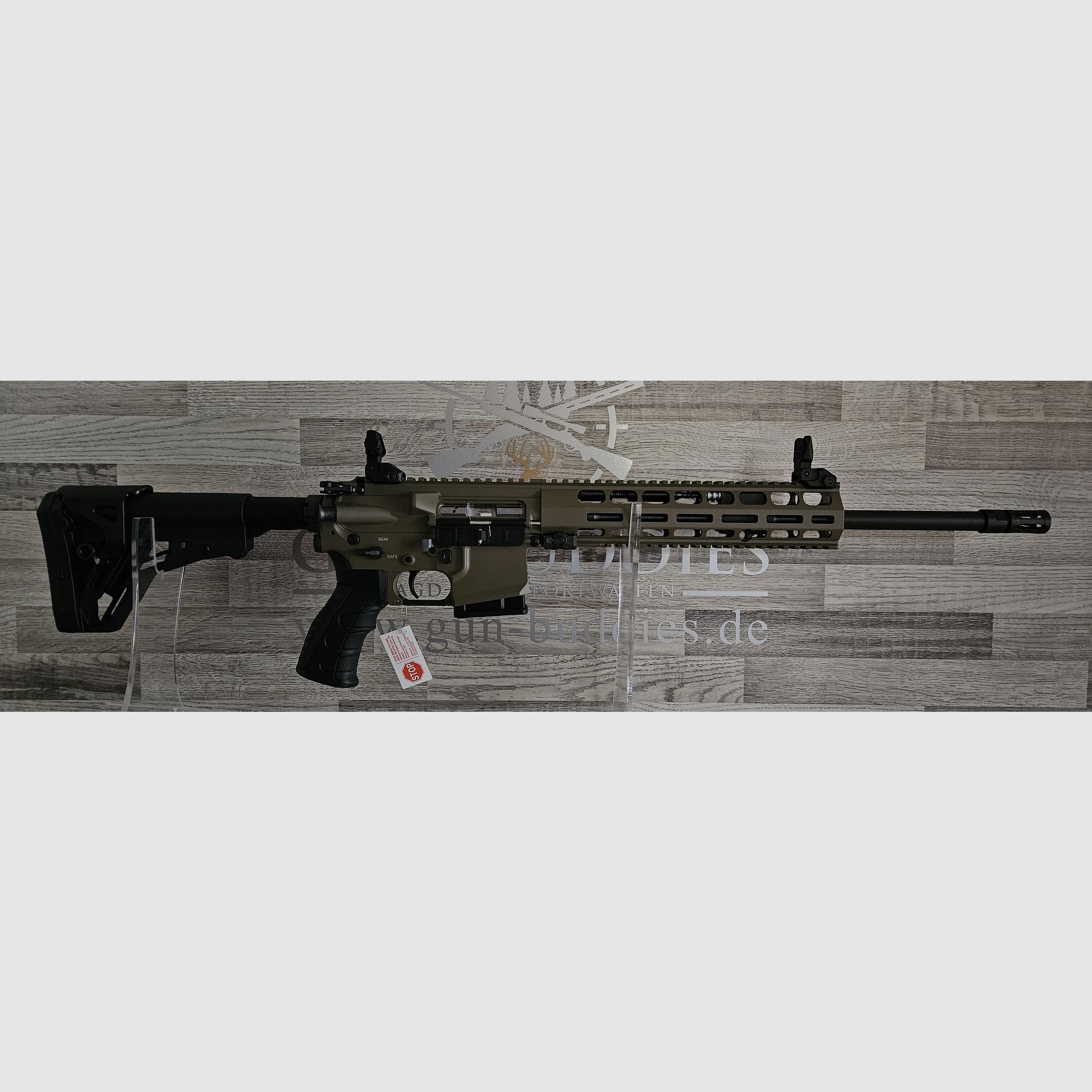 HAENEL CR223 oliv - 16,65" 42cm Lauf - Matchabzug - langer M-LOK Handschutz - Neuware vom Fachhandel -