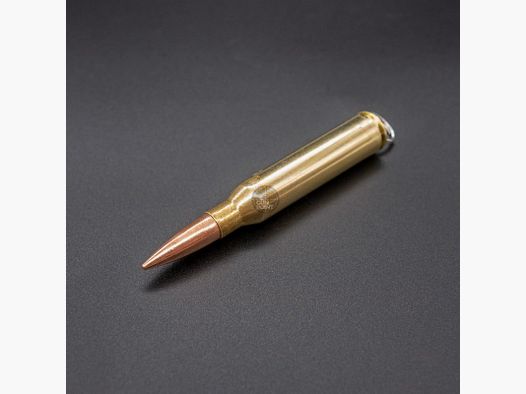 BULLET KEYCHAIN .338 Lapua Magnum Vollmantel Kupfer