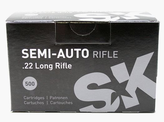 500 Schuss SK Semi-Auto .22 l.r. / lfb | 2,59g 40gr LRN Blei Rundkopf | optimiert für Halbautomaten