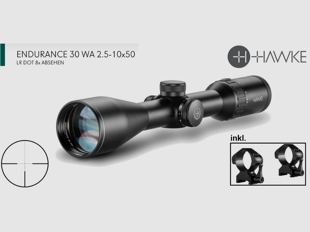 Pack complet Brenner : Brenner BR 20 crosse en plastique avec Hawke Endurance 2.5-10x50 répétiteur