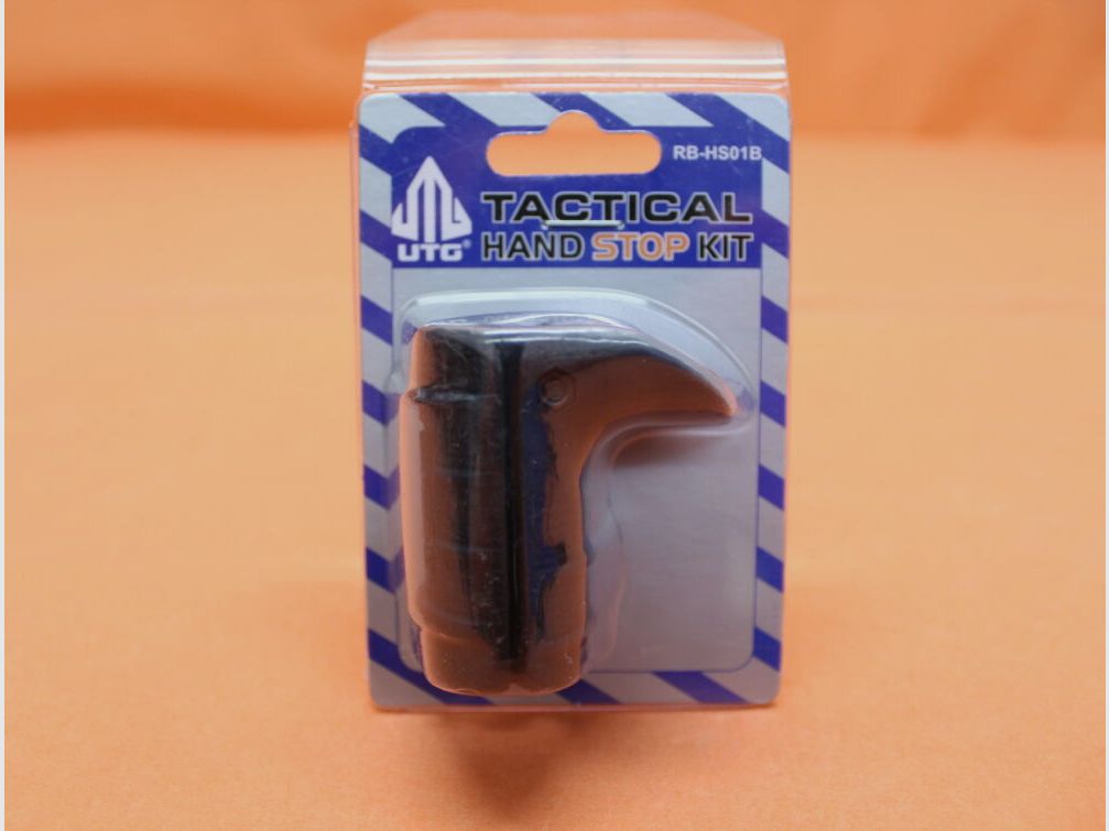 UTG - Leapers UTG Tactical Hand Stop Kit (RB-HS01B) Black incl. Full Profile Rubber Rail Guard/ Handstop