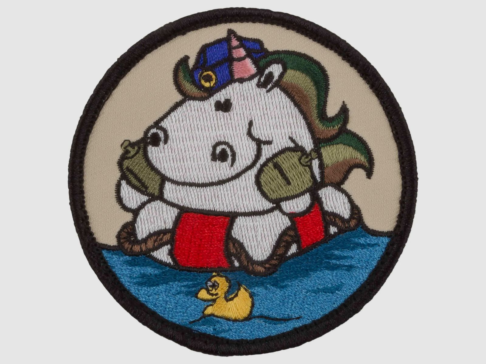 Café Viereck Patch Marine Einhorn