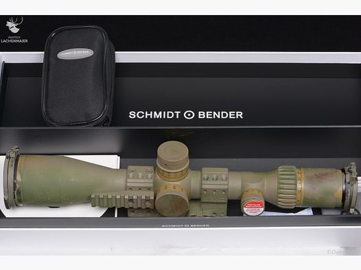 Schmidt & Bender PM-II High Power 3-27x56 RAL:8000 / Camo mit Spuhr Montage