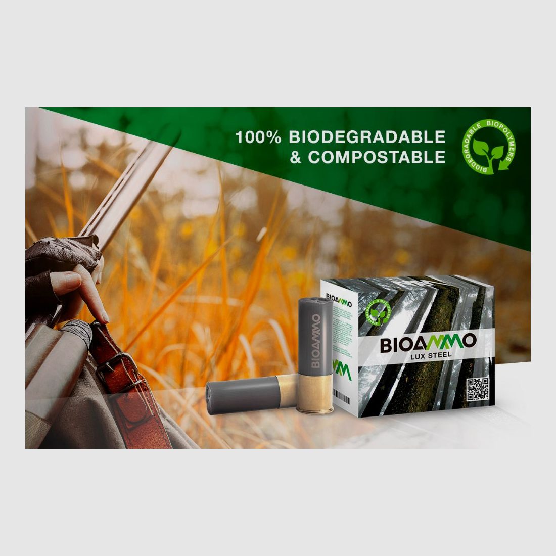 Bioammo T4 Lux Steel Bio | 12/76 | 32g | Hagl 4 | 25stk, billede 3 af 3