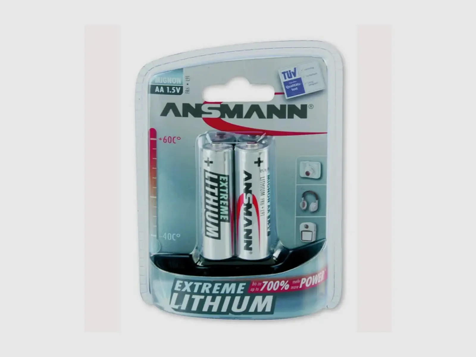 ANSMANN Extreme Lithium AA / FR6 – 2 stuks · 1,5 V
