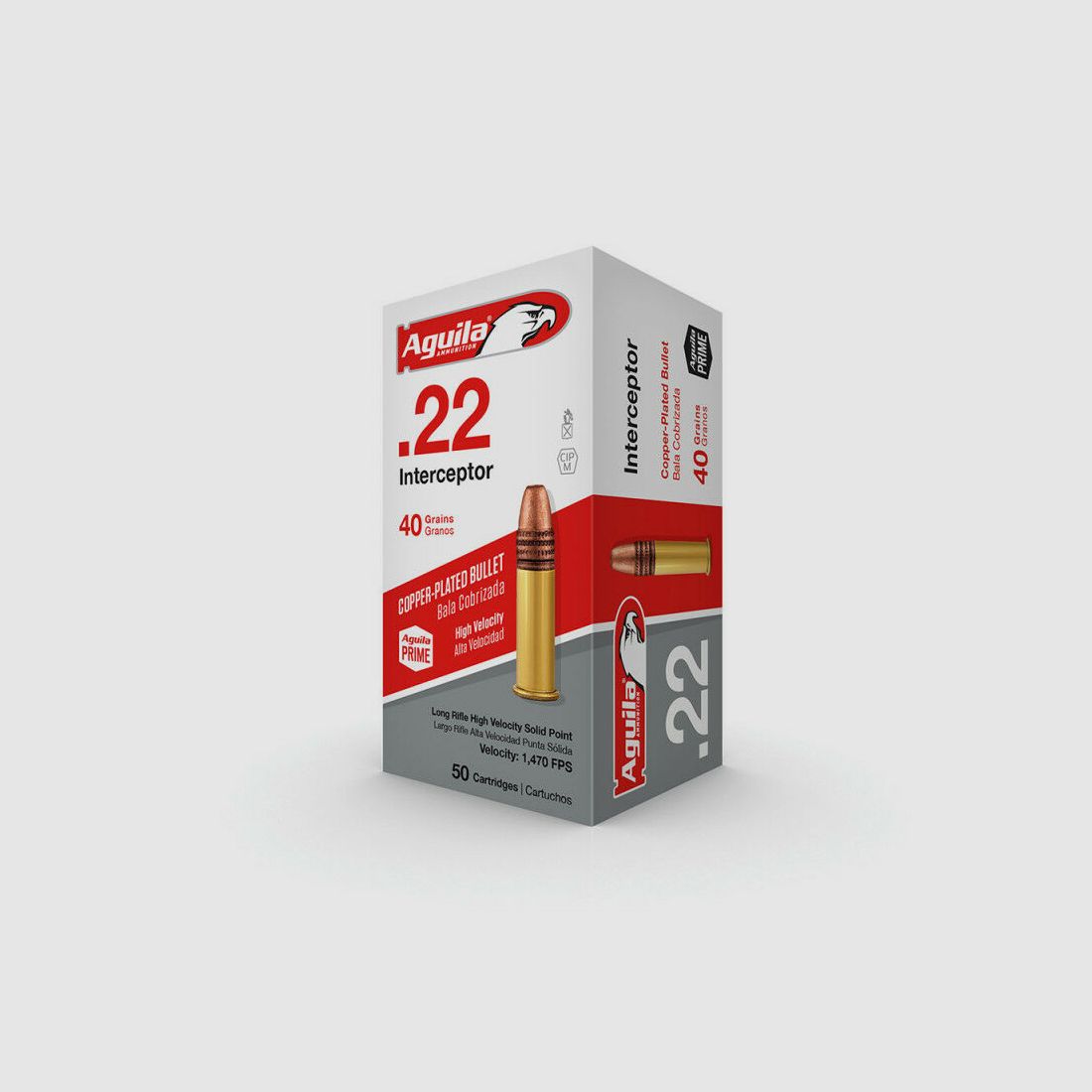 AGUILA AGUILA 22LR INTERCEPTOR HV COPPER PLATED SP 40 GRS/2,6 GRAMM