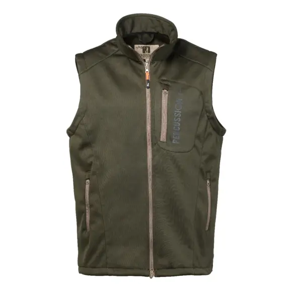Gilet Sans Manches Softshell Percussion Kaki