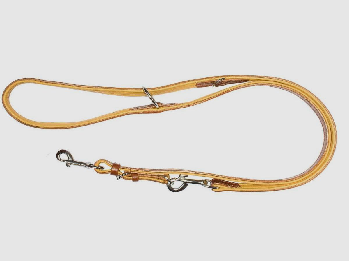 Braunes Leder-Dressurband - Heim