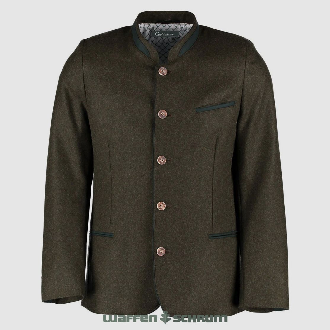 Veste de sommet Janker avec liseré et patte olive