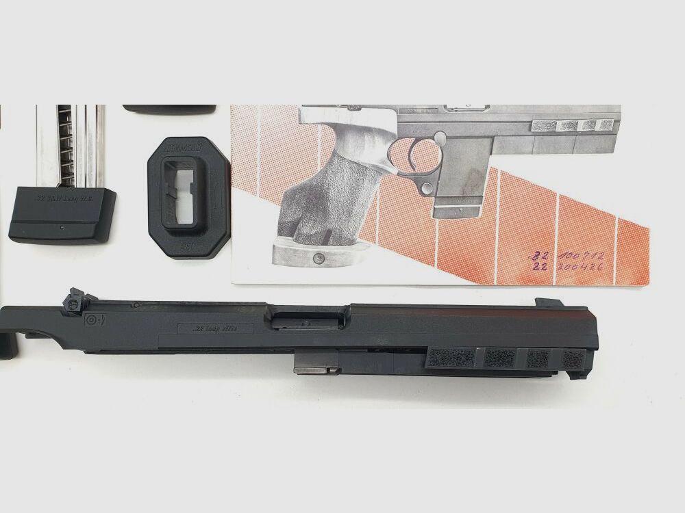 Hämmerli	 Sport-/Matchpistole Mod.280 .32S&W Long mit Wechelysystem auf .22lr