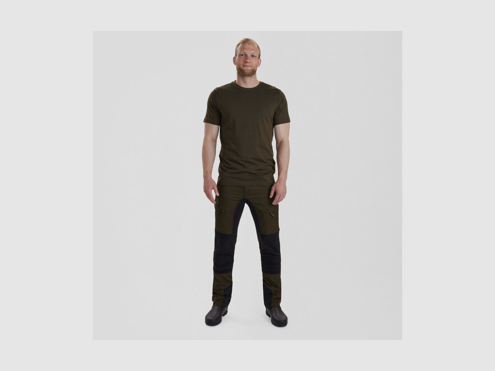 DEERHUNTER Easton T-shirt Oliv