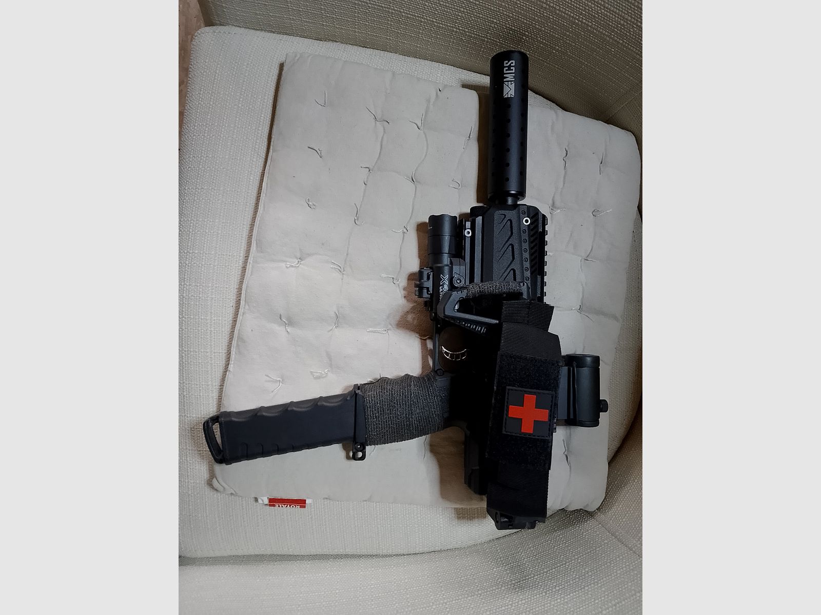 Tippmann Tipx MSC Body Kit Markierer .68 Zubehör Paintballs Cal 68 CO2 Set Visier Rot Grün Punkt Socom Laser Lampe