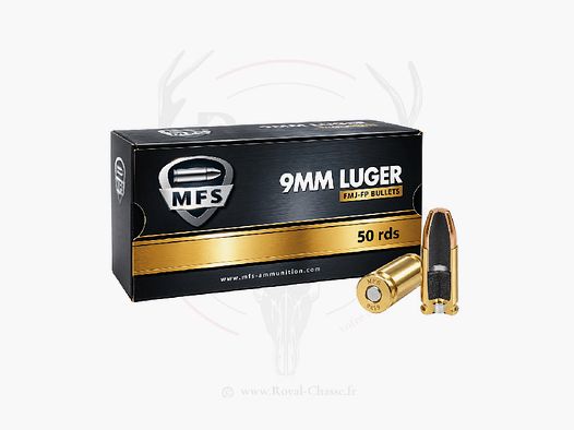 50 balles FMJ FP Subsonic Cal.9x19 154Grs MFS