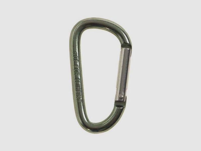 Gancio a moschettone, D 6mmx6cm, oliva