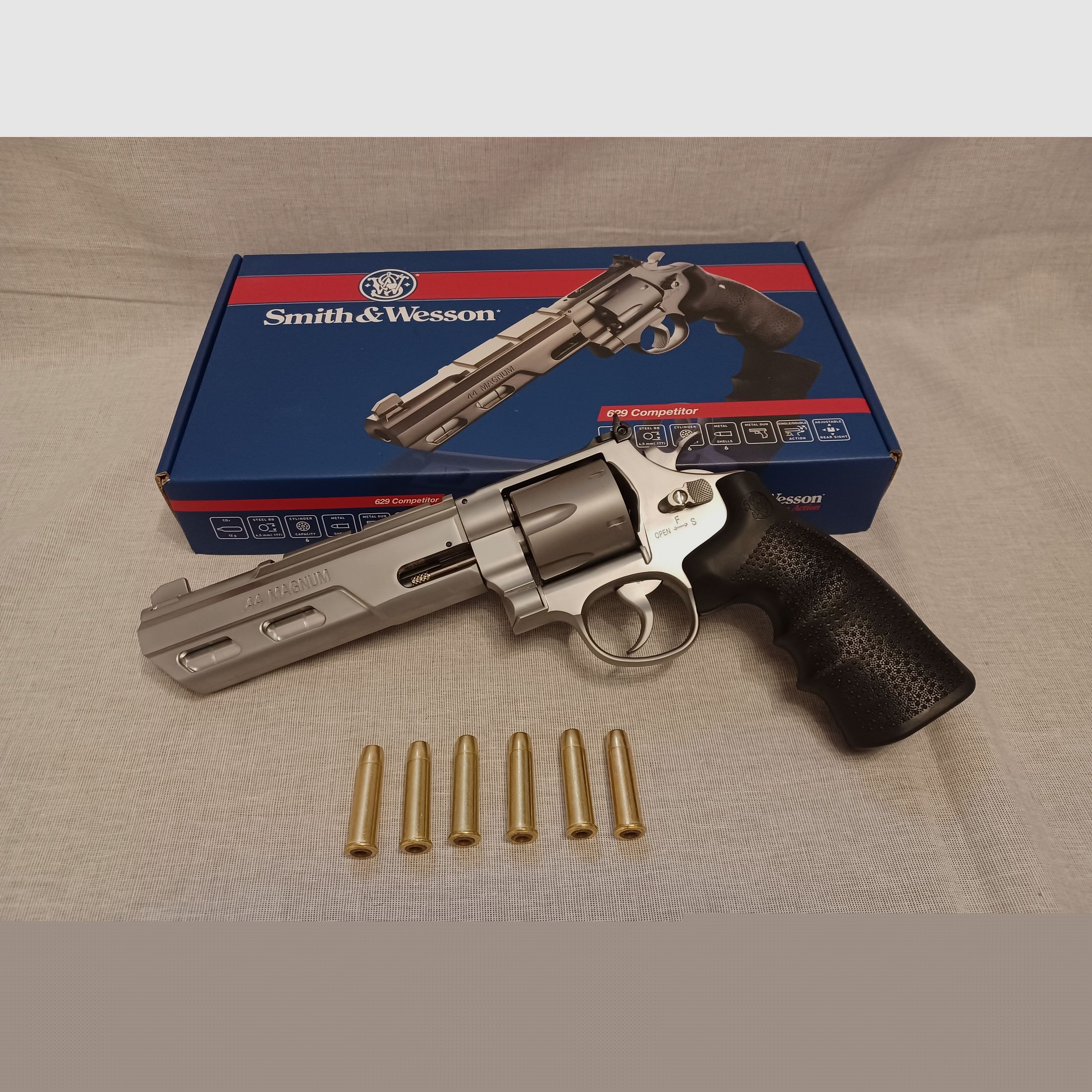 Smith & Wesson 629 Competitor / 4,5 mm BB / CO2 / Revolver / OVP (111)