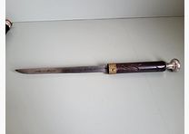1 daga Art Nouveau - cuchillo para bastón - 800 plata - Bruckmann & Sehne - 1890-1910