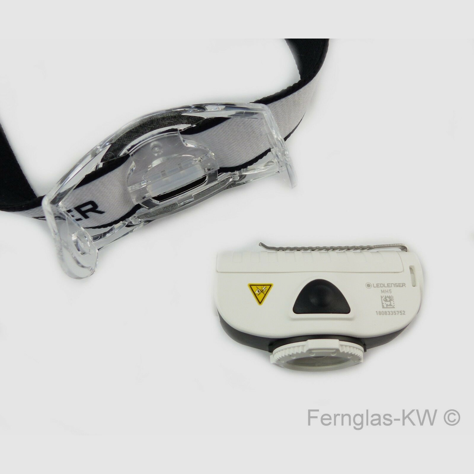 Ledlenser 500950 LED Kopflampe Stirnlampe MH5 Schwarz Weiß 400 Lumen mit Akku