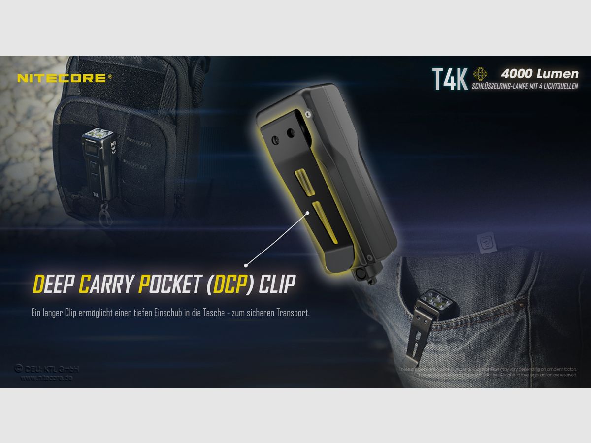 Nitecore T4K LED Taschenlampe 4000 Lumen