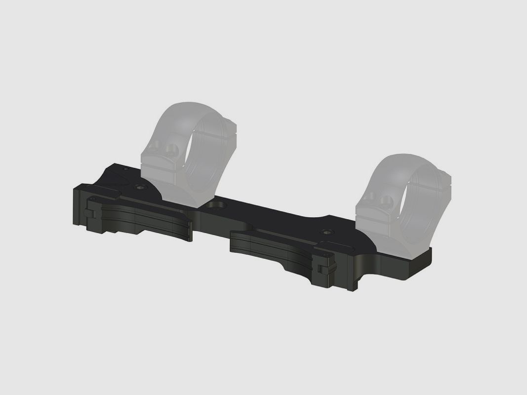 Montura rápida de aluminio Łuszczek Super Short para carril Picatinny
