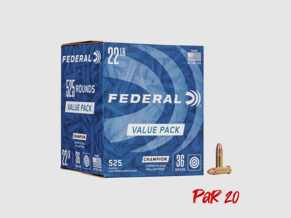 Patronen Federal Champion HV - Kal. 22 LR, Bild 3 von 3