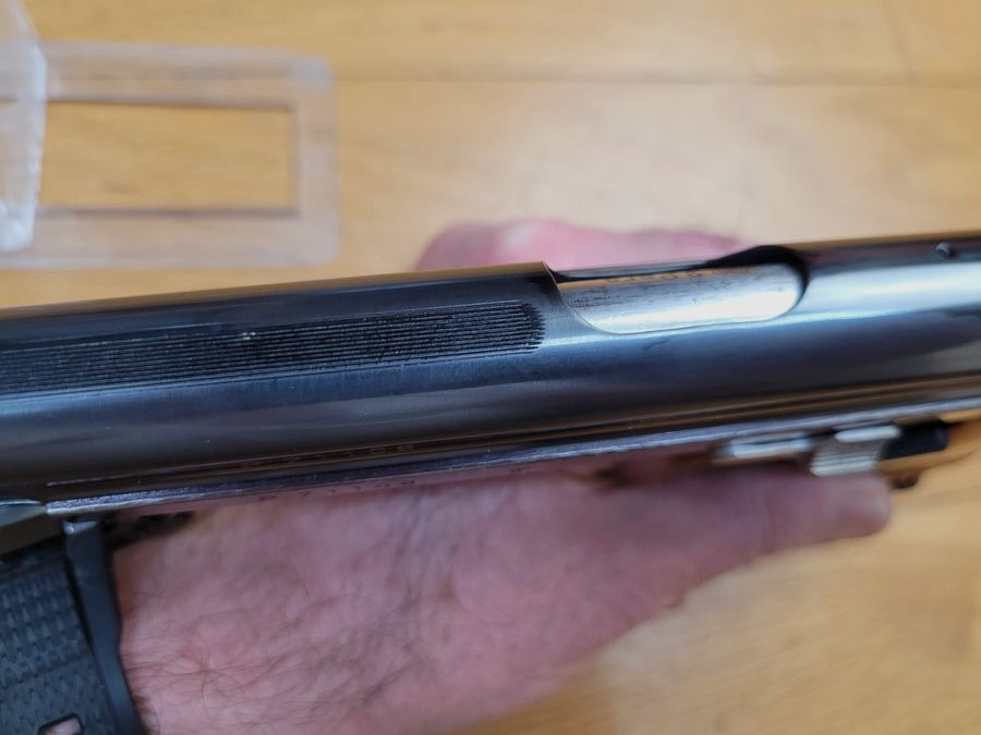 Wunderschöne SIG P210-2 Pistole – Mythos des Kalibers 9 para – Zivile Waffe SP47/8 gemäß Militärtyp – Erste SIG-Produktion (und nicht SIG Sauer) vor 1975 – Waffe von 1972/73 – Brünierung, Funktion und Traumlauf – Neuwertiger Zustand!, Bild 14 von 22