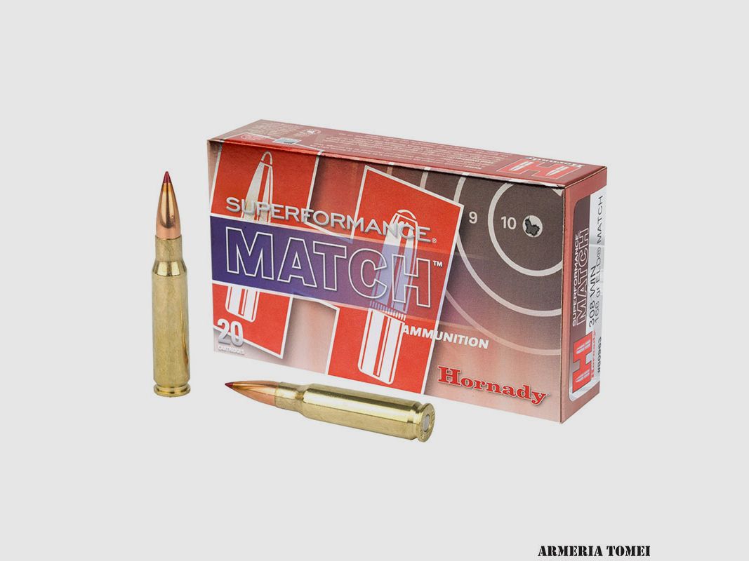 HORNADY – 308 WIN 168GR ELD® MATCH SUPERFORMANCE® MATCH