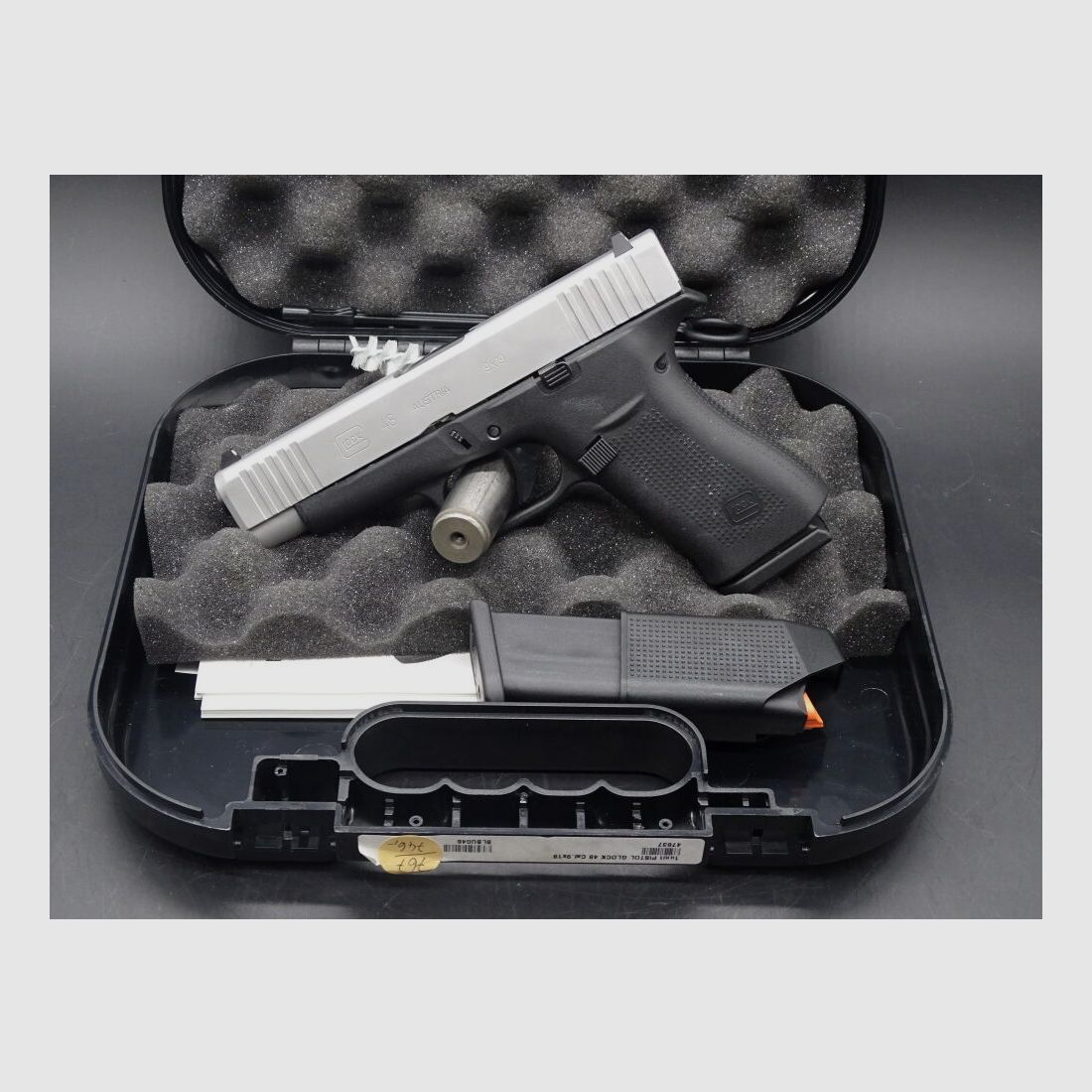 Glock 48 FS silver slide Kaliber 9mm Luger NEUWAFFE 48 FS silver slide