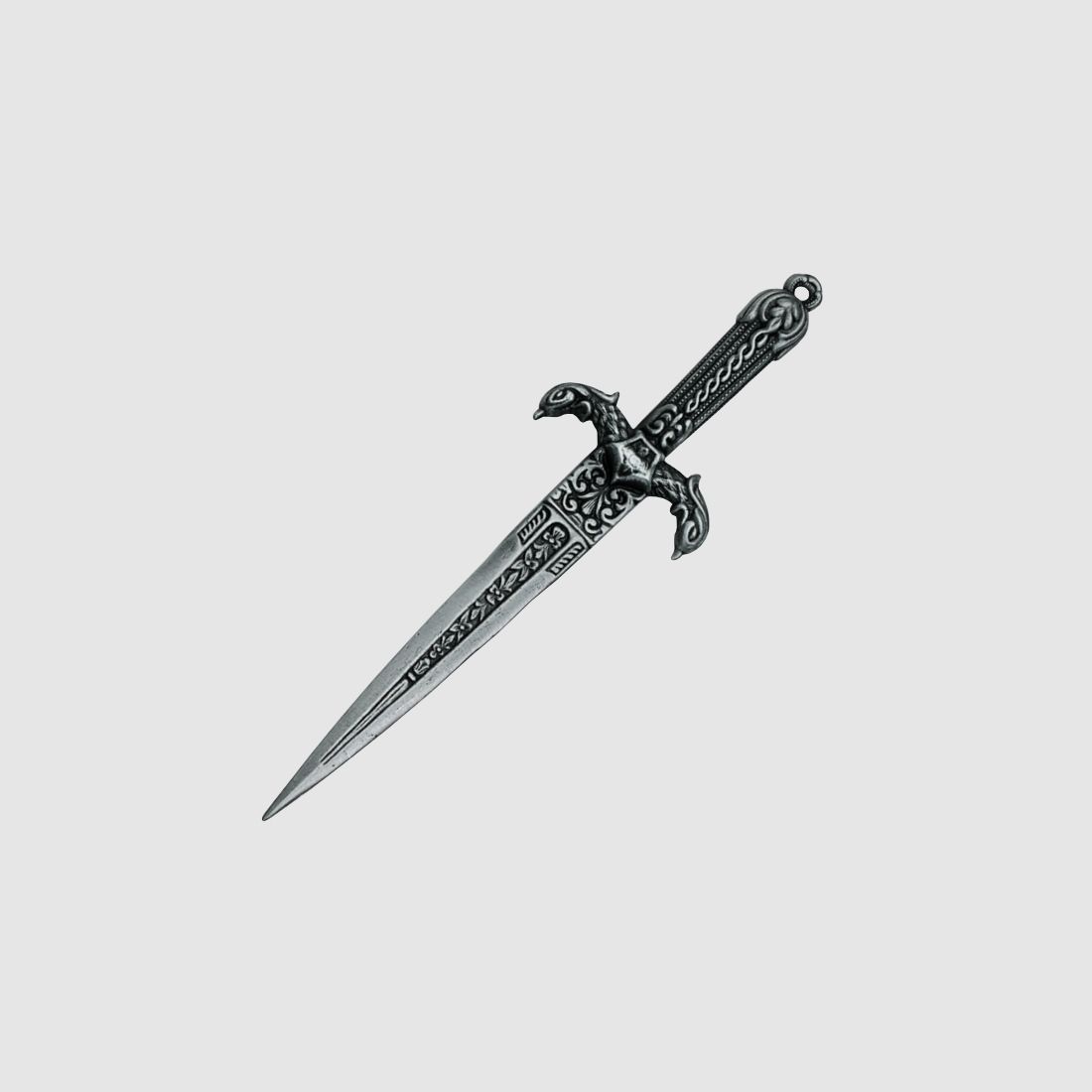 großer schwerer Brieföffner 23cm Metalguss
