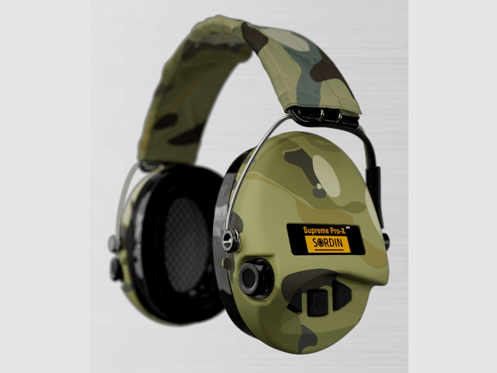 Sordin 75302-X-08-S Electronic Hearing Protection Supreme Camo Pro X LED Headband