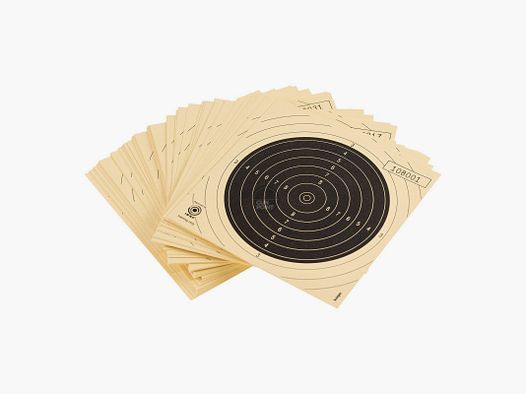 OpTacs - Kleinkaliberscheibe 14 x 14 cm - fortlaufend nummeriert - 100er Pack