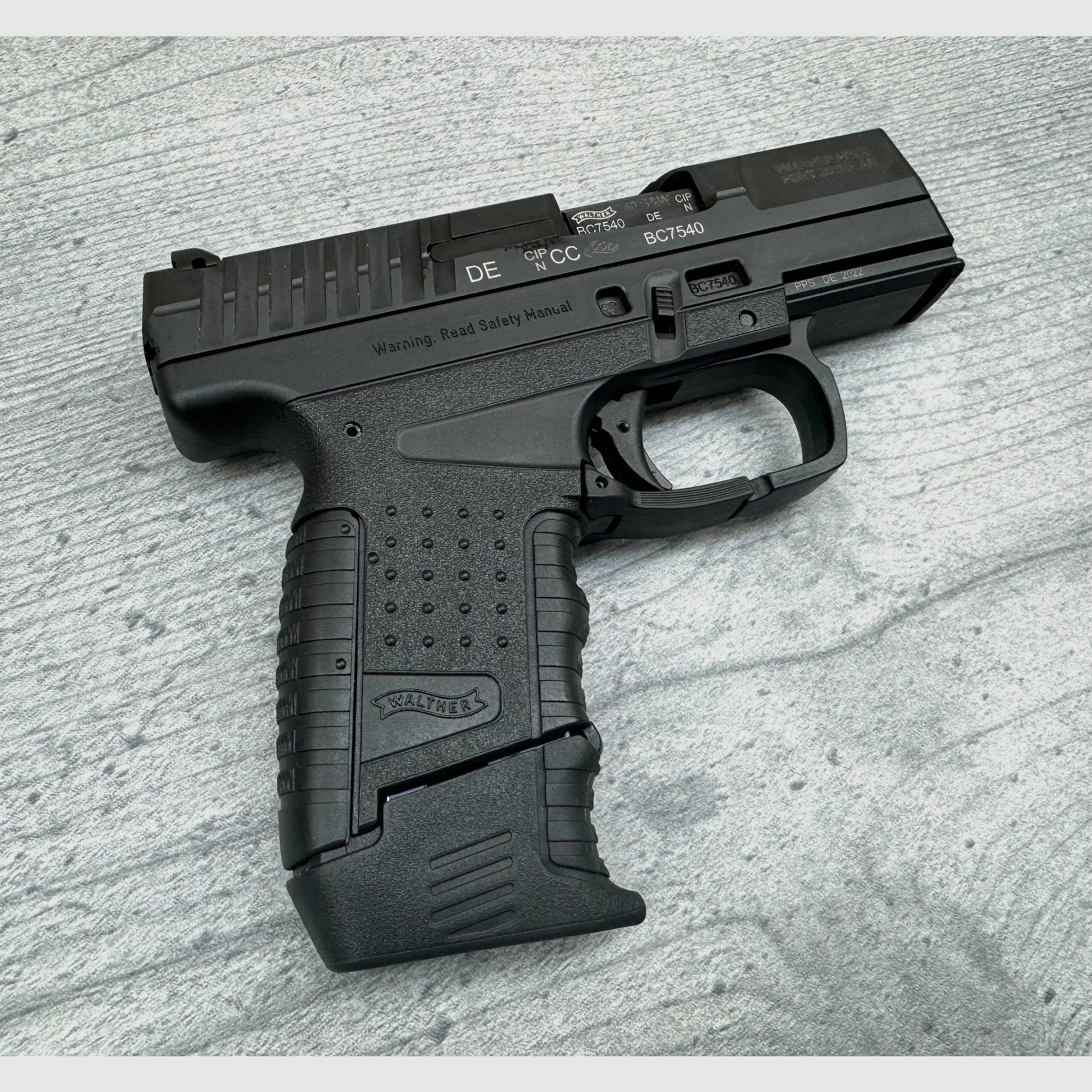 Demonstration weapon Carl WALTHER pistol PPS .40 USA