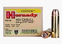 Hornady Custom .454 Casull 240GR XTP MAG 20 cartridges