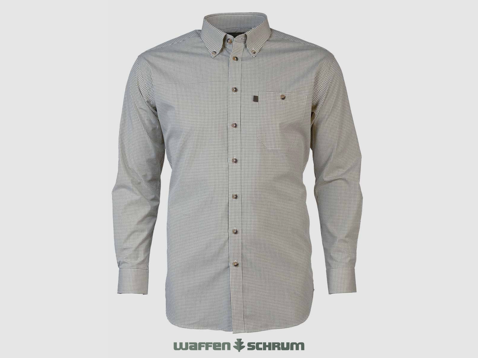 Books Shirt Easy Care Comfort Fit Olive checked