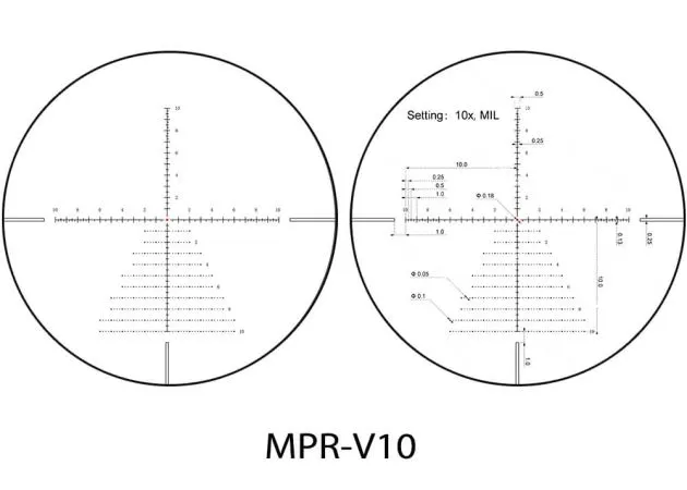 Luneta celownicza Vector Optics Veyron IR 3-12×44 SFP MPR-V10 + montaż, zdjęcie 3 z 8