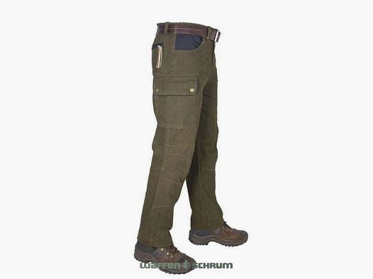 Hubertus Hose Outdoor Canvas  Oliv