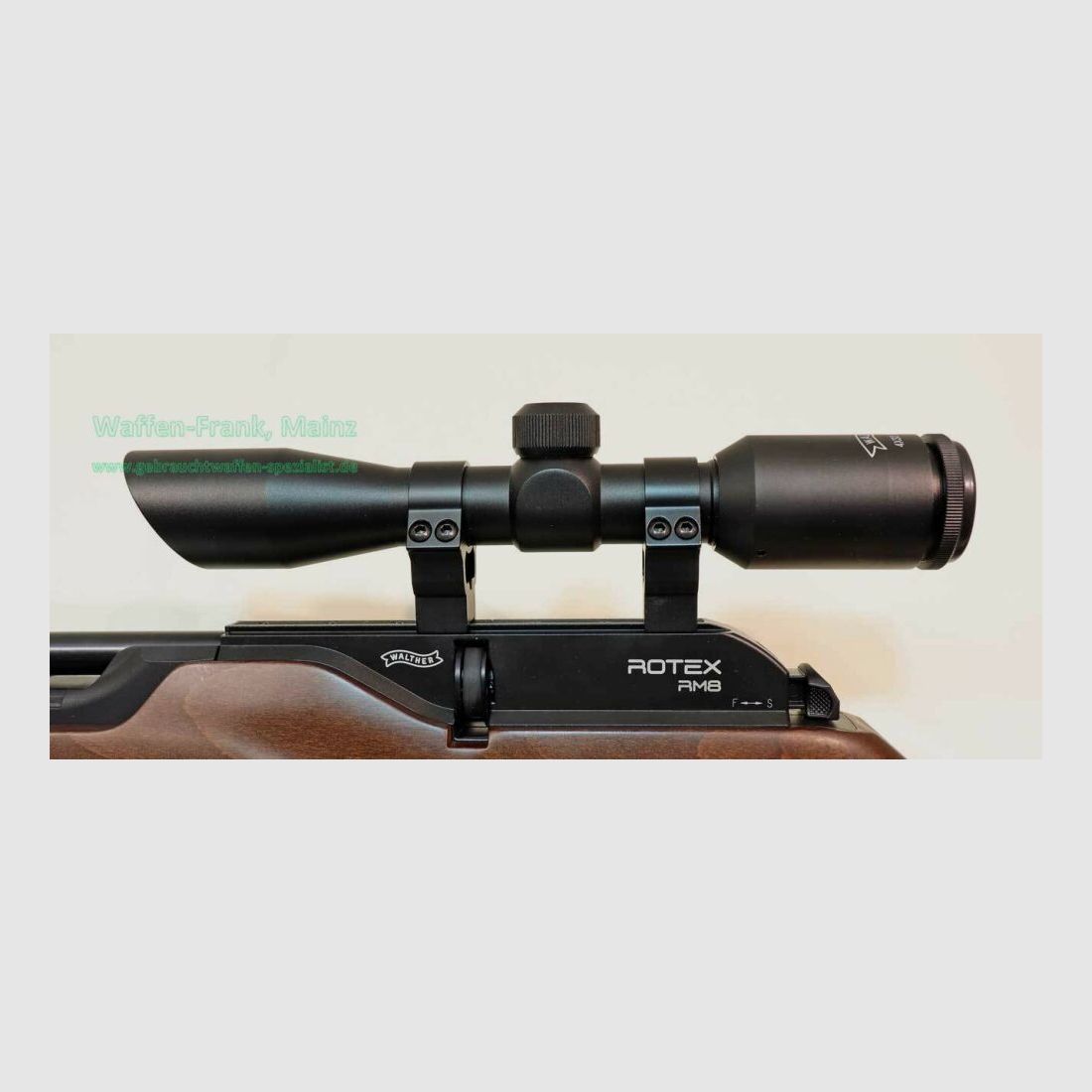 Walther - Ulm Rotex RM8 BLK-WD met richtkijker 4x32 4,5mm/.177