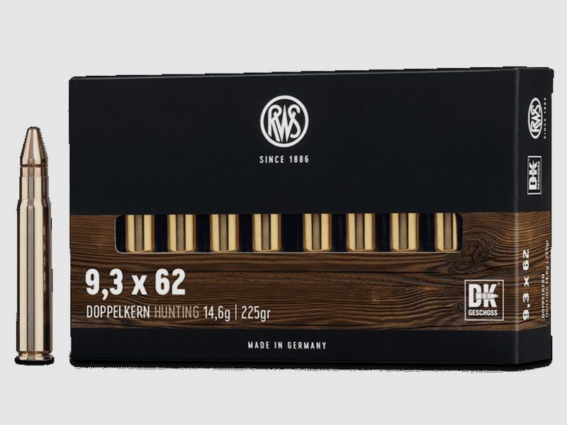 RWS 9,3x62 Doppelkern 14,6g - 226gr