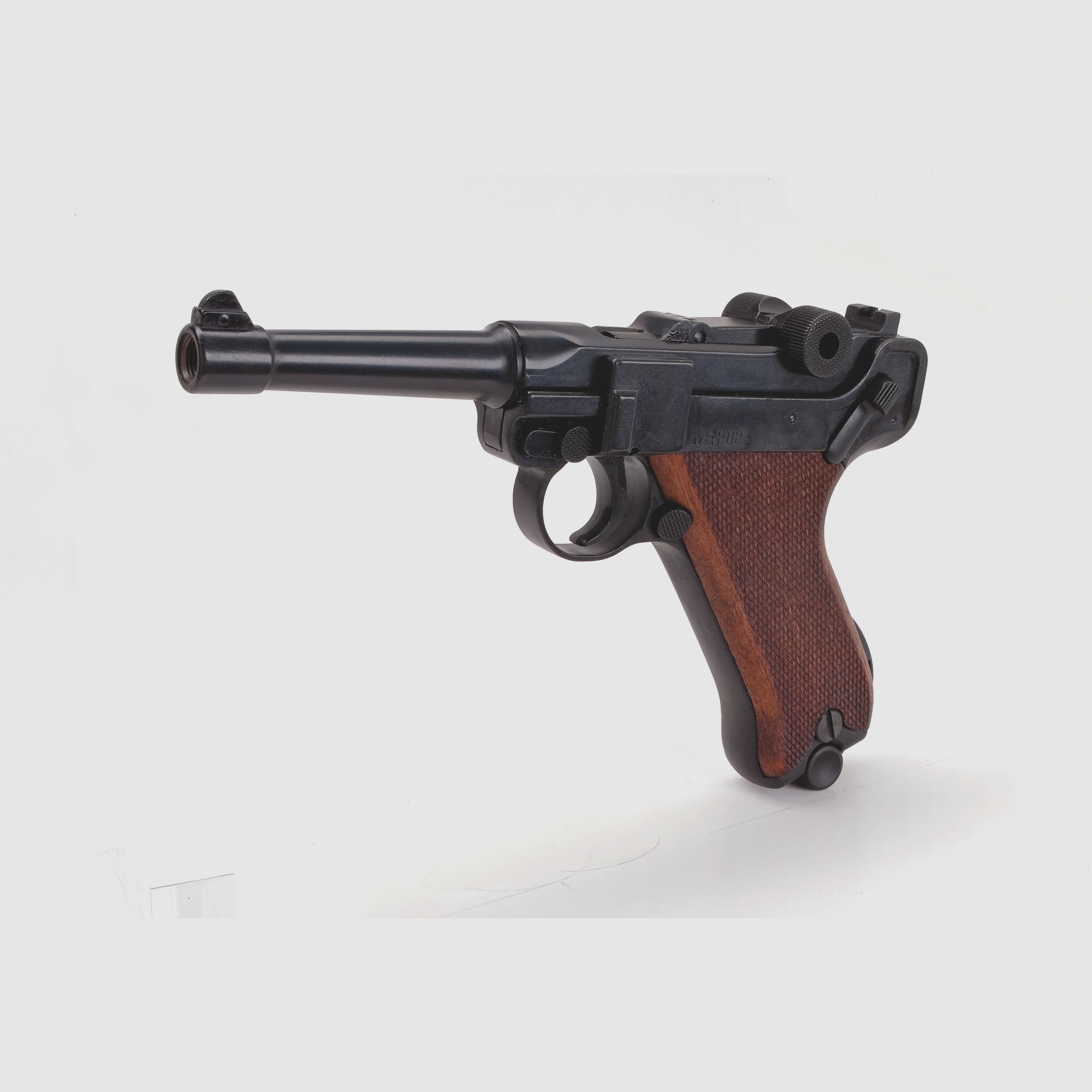 ME Mod. P 08, Kal. 9 mm P.A. Knall, schwarz brüniert