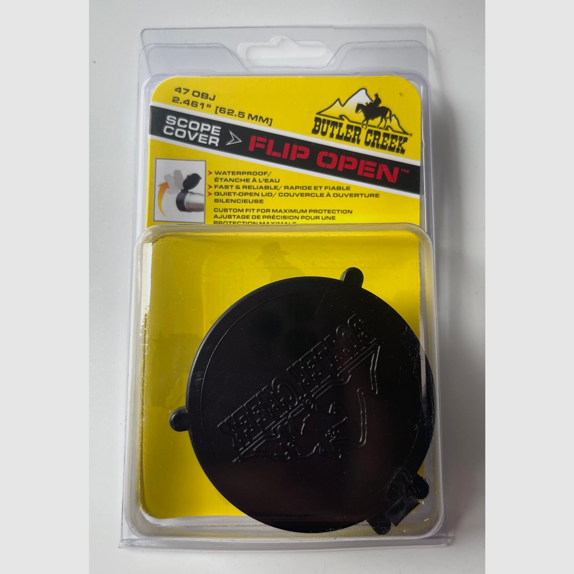 Butler Creek 30470 Flip Open Objectives Pokrywa obiektywu 47 OBJ 62,5mm