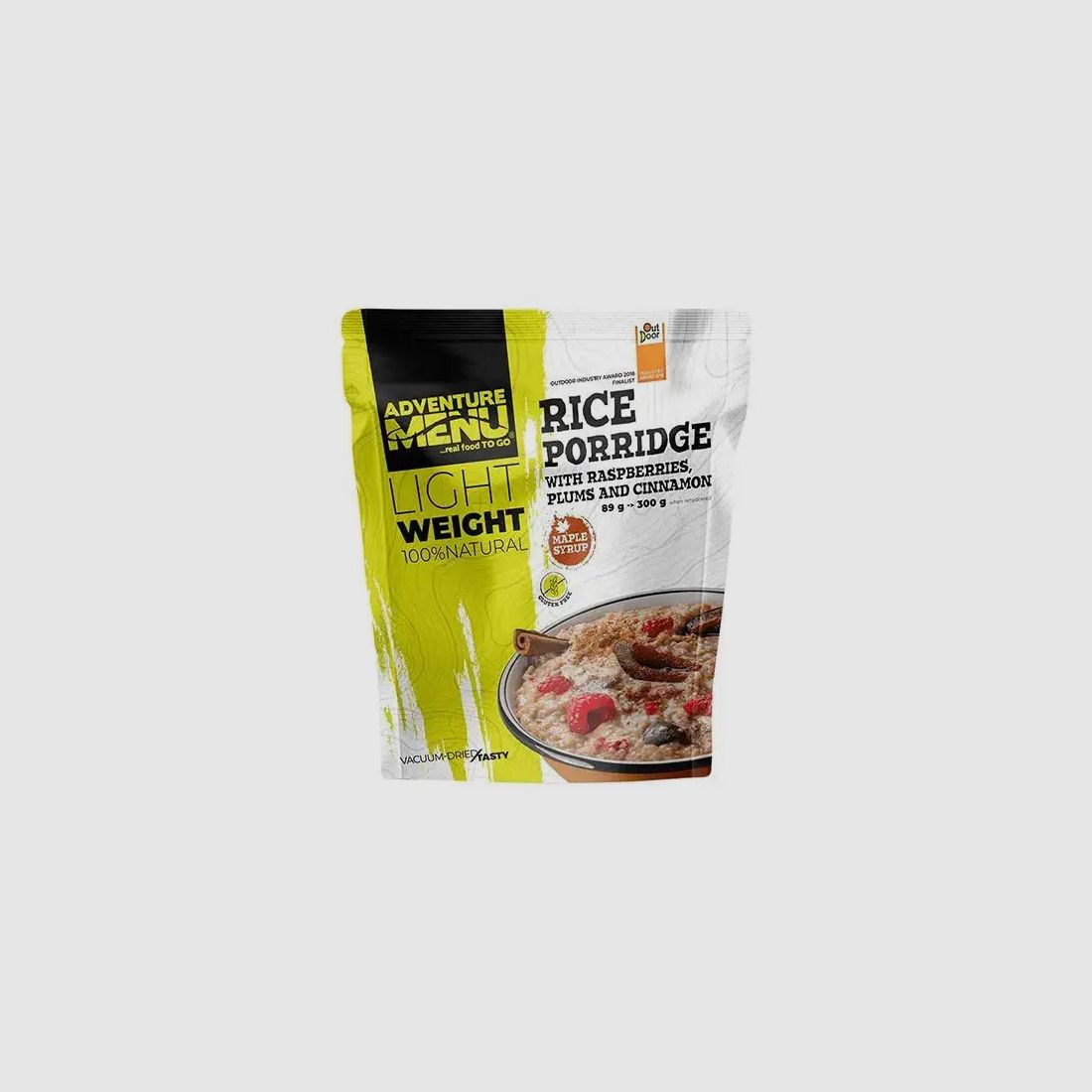 Adventure Menu Adventure Menu Lightweight Reisbrei mit Pflaume Himbeere Zimt