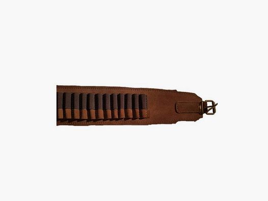Ceinture à cartouches en suède réglable