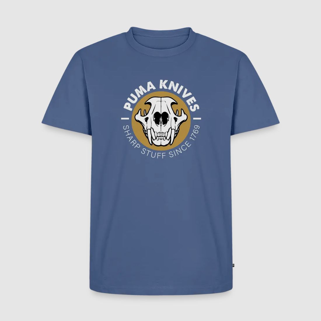 PUMA Męska Premium Koszulka "Skull Frontal Sharp Stuff" Biała
