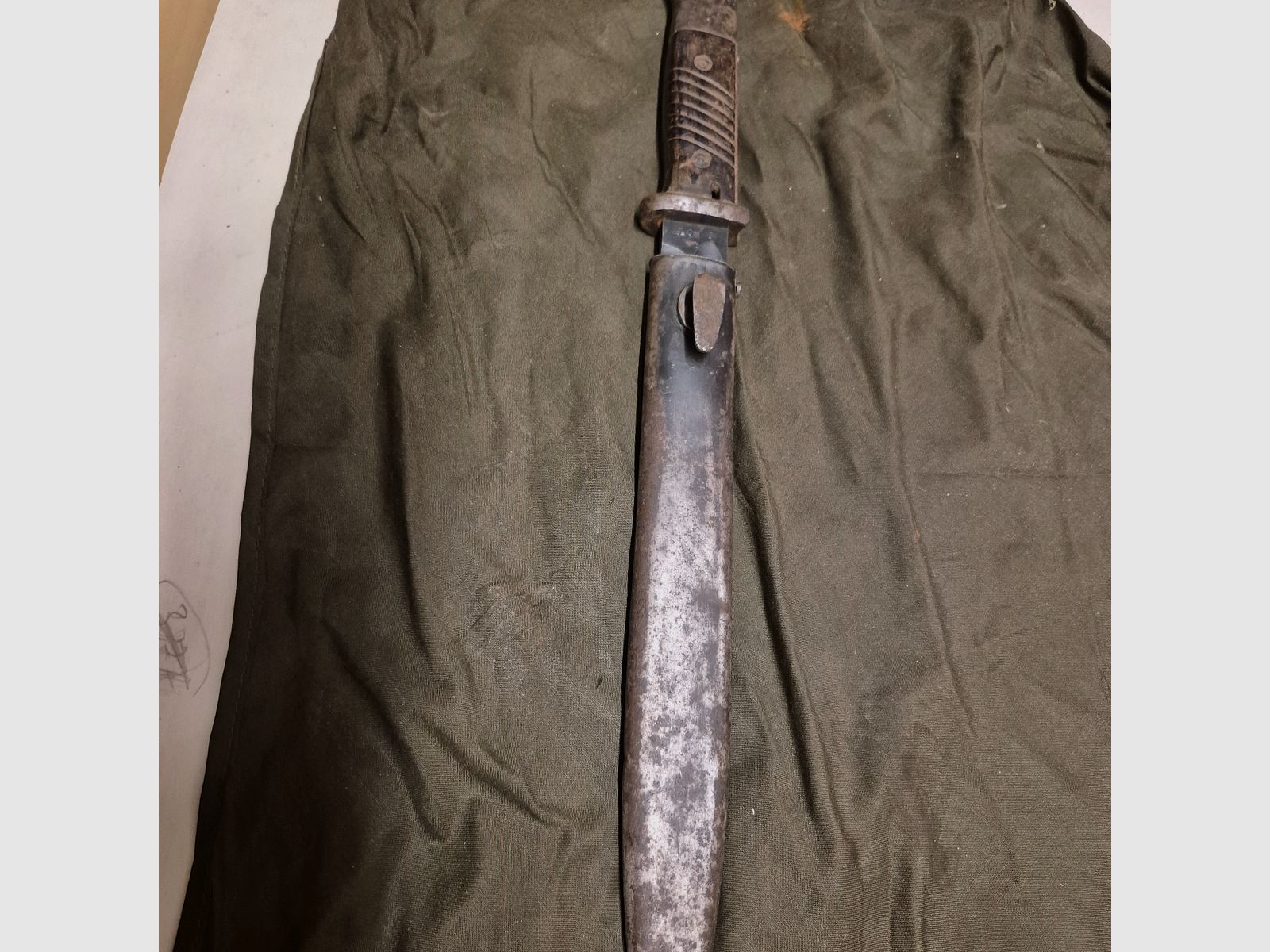 Bajonett für k98 - Bajonett und Scheide nummerngleich 