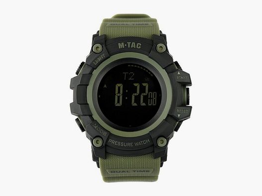 M-Tac® Taktische Uhr Adventure Schwarz/Oliv  - ideal für den Alltag