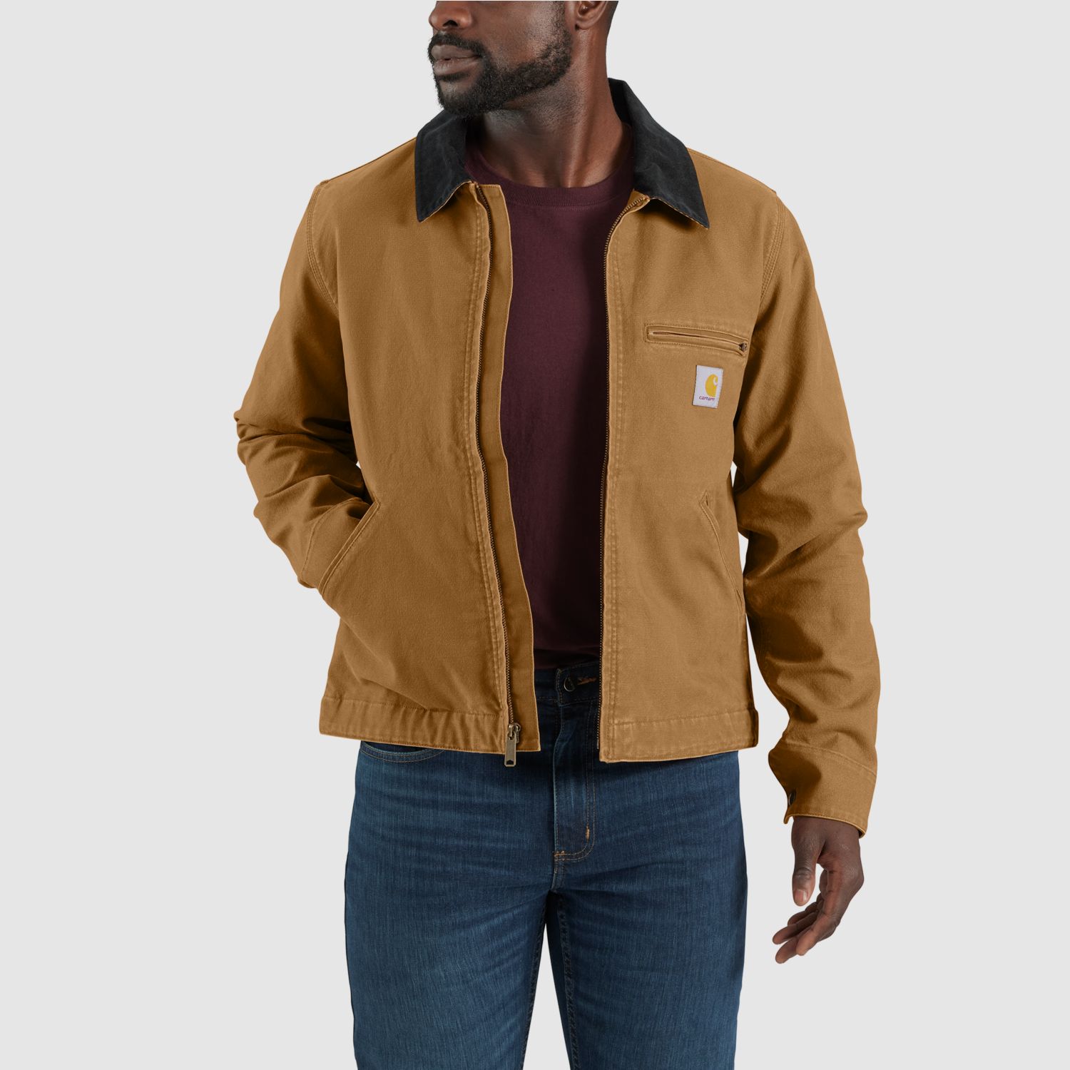 Carhartt Ontspannen Pasvorm Eend Detroit Jas, Heren, Carhartt® bruin, XXL