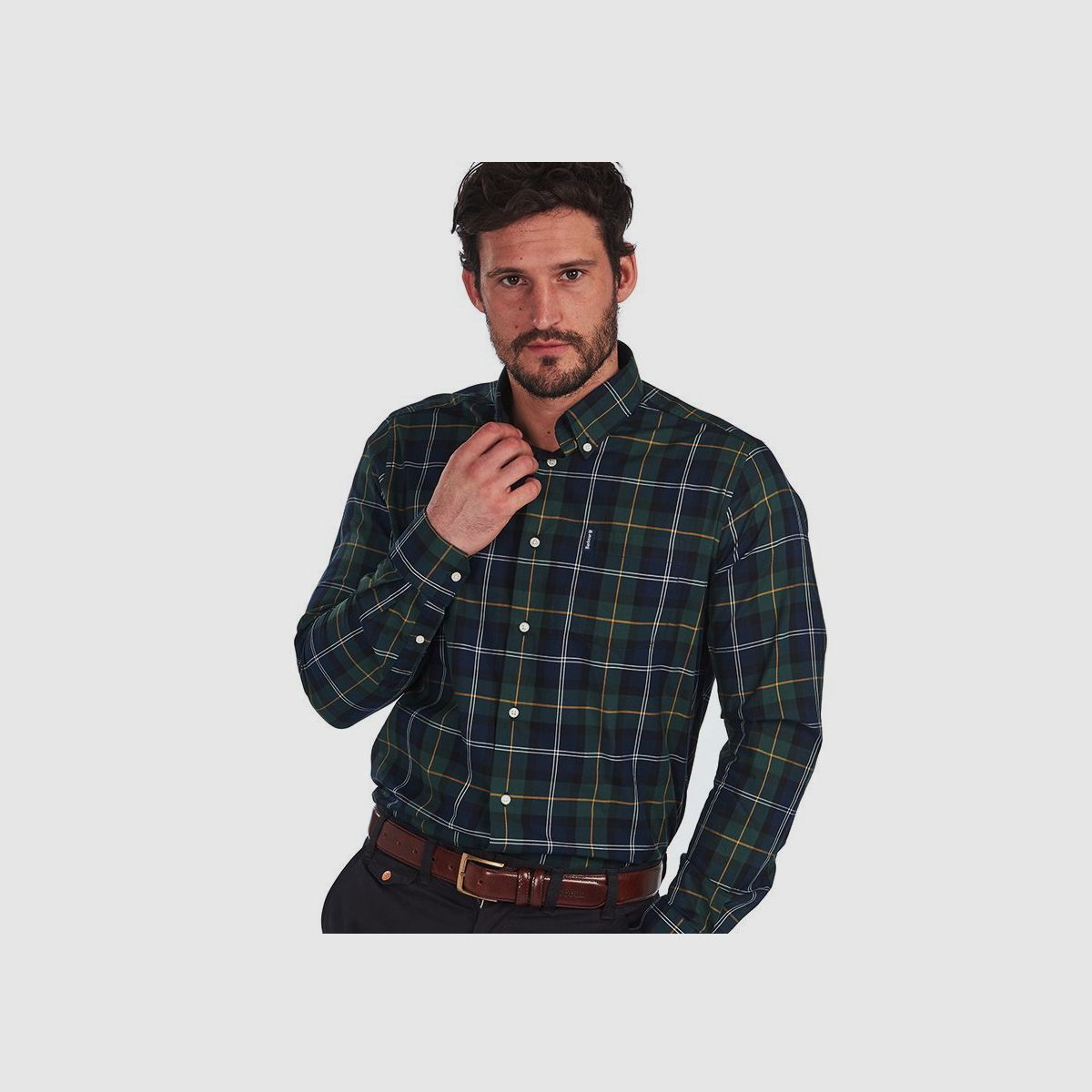 BARBOUR Wetheram Hemd Seaweed Tartan