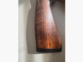 Blaser D99 front and rear stock with leather-covered butt plate